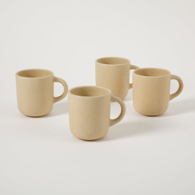 Bloomhouse Corsica Clay 4pc 18oz Mug Set - Reactive Glaze - Stoneware - Gift Box w/ Remailer