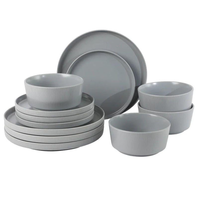 Gibson Home Dempsey Road 12pc Dinnerware Set - Solid Color - Stoneware - GBX