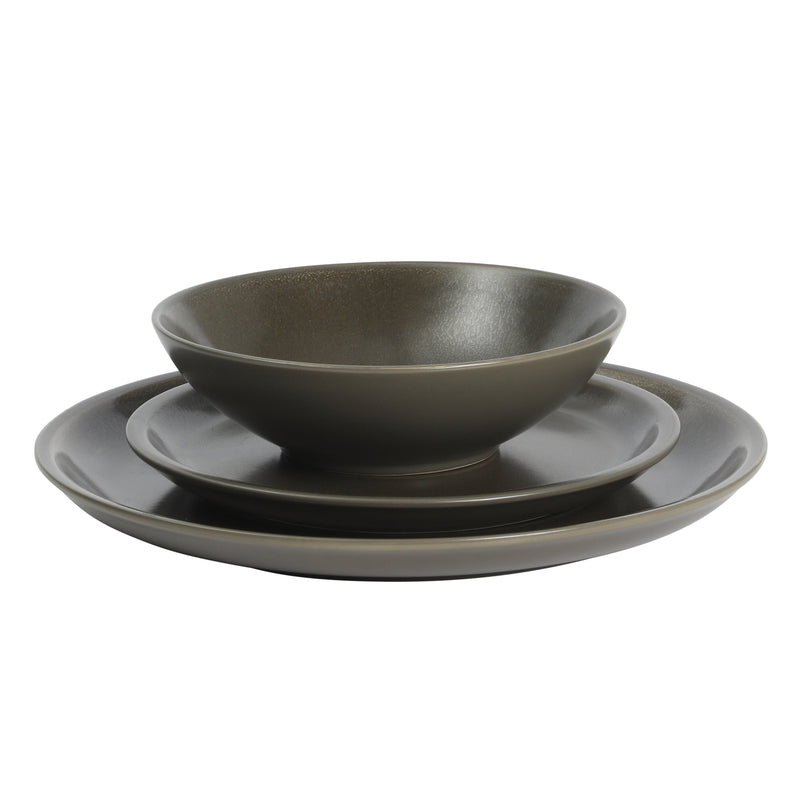 Gibson Elite Lakecrest 12pc Stoneware Dinnerware Set - Factory Remailer