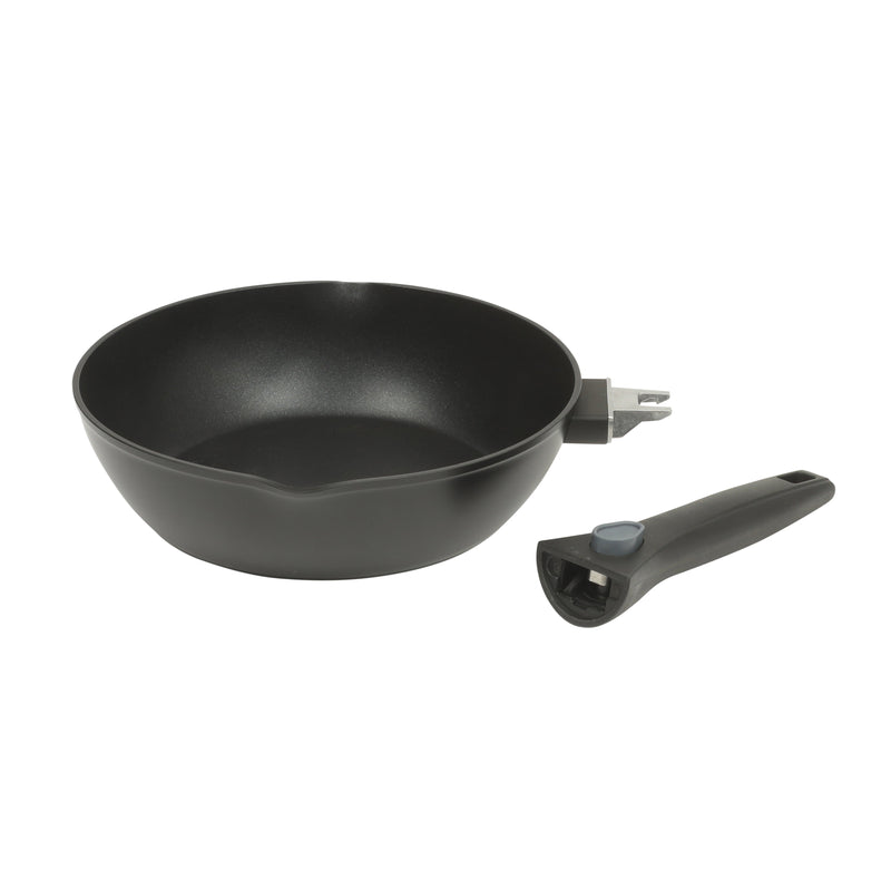 Oster Smarthandle Advance 13pc Forged Aluminum Cookware Combo Set - Ceramic Non-Stick Interior - Induction Base - Detachable Bakelite Handle - Gift Box