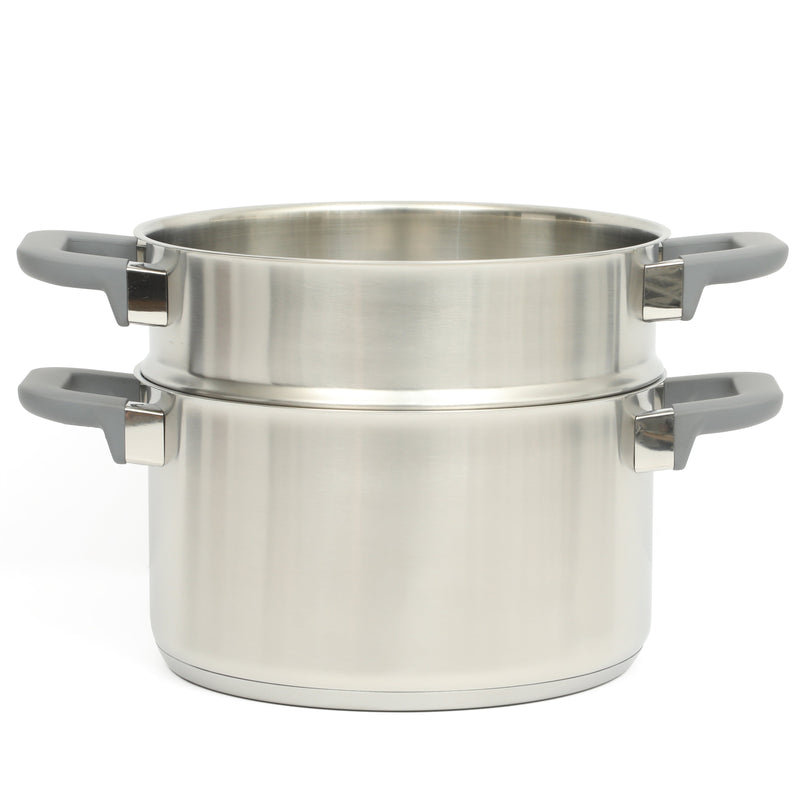 Oster Beauford 9 pc Stainless Steel Cookware Set - Soft Touch Handle - Gift Box