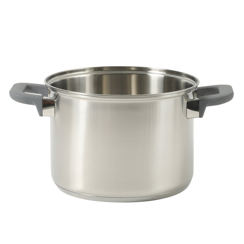 Oster Beauford 5qt Stainless Steel Stock Pot w/ Steamer & Deep Pasta Insert - Soft Touch Handle - Gift Box