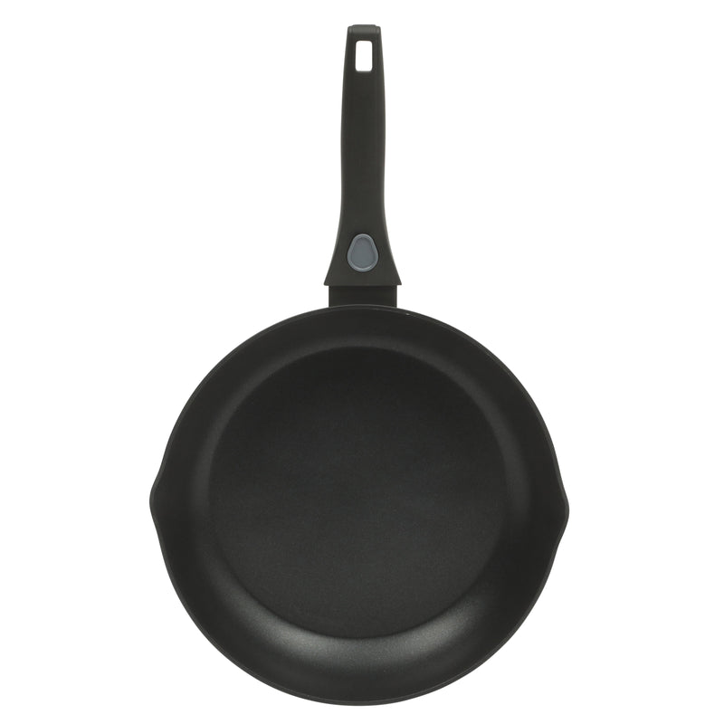Oster Smarthandle Advance 3pc Forged Aluminum 11" & 9" FryingPan Setw/ Detachable Handle - Matte Black - Non-Stick Interior- Induction Base - Bakelite Handle - Gift Box (Open Window)