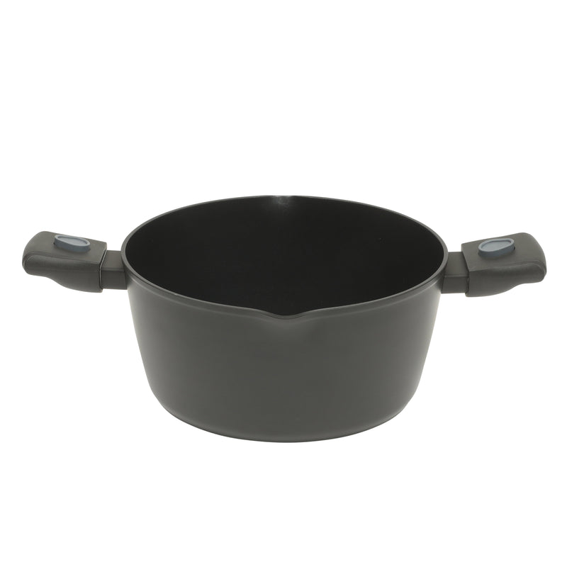 Oster Smarthandle Advance 13pc Forged Aluminum Cookware Combo Set - Ceramic Non-Stick Interior - Induction Base - Detachable Bakelite Handle - Gift Box