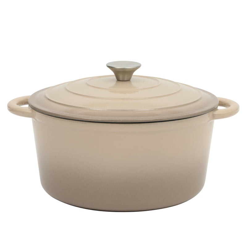 Gibson Home Addlestone 7qt Enamel Cast Iron Dutch Oven w/ Lid - Round - Stainless Steel Hollow Knob - Color Sleeve