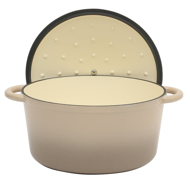 Gibson Home Addlestone 7qt Enamel Cast Iron Dutch Oven w/ Lid - Round - Stainless Steel Hollow Knob - Color Sleeve