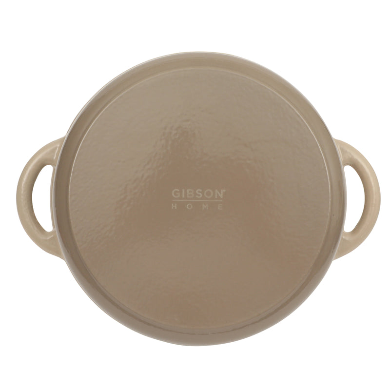 Gibson Home Addlestone 5 qt Enamel Cast Iron Dutch Oven w/ Lid - Round -Stainless Steel Hollow Knob - Color Sleeve