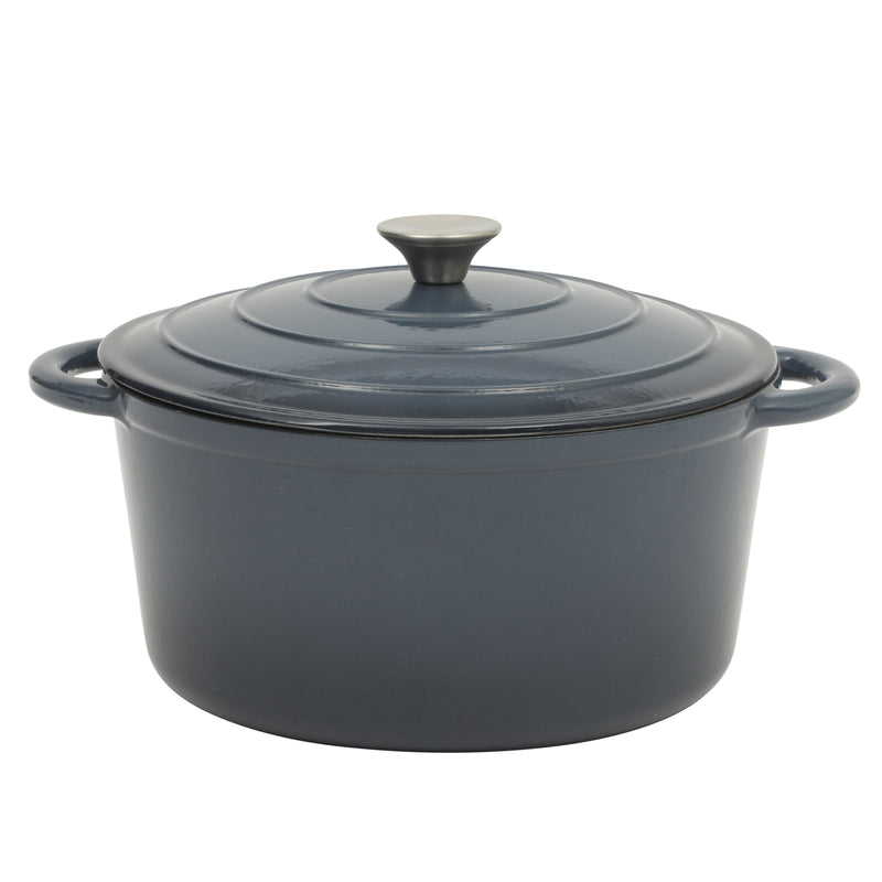 Gibson Home Addlestone 7qt Enamel Cast Iron Dutch Oven w/ Lid - Round - Stainless Steel Hollow Knob - Color Sleeve
