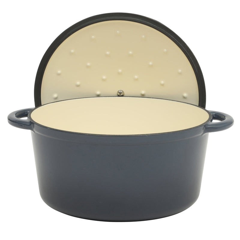 Gibson Home Addlestone 7qt Enamel Cast Iron Dutch Oven w/ Lid - Round - Stainless Steel Hollow Knob - Color Sleeve