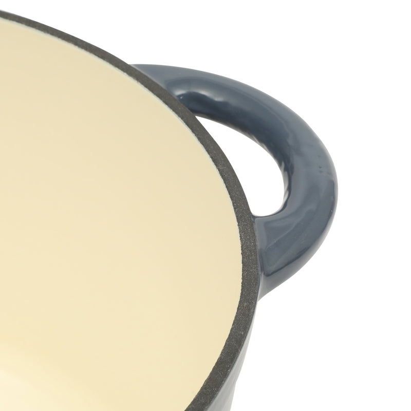 Gibson Home Addlestone 5 qt Enamel Cast Iron Dutch Oven w/ Lid - Round -Stainless Steel Hollow Knob - Color Sleeve