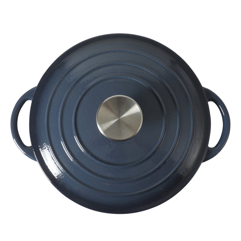 Gibson Home Addlestone 2.65 qt Enamel Cast Iron Dutch Oven w/ Lid - Round - Color Sleeve