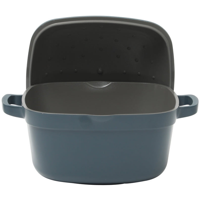 Crock-Pot Northvale 5.2qt Cast Aluminum Dutch Oven w/ Lid - Square - Nonstick Ceramic Interior - Induction - Gift Box w/ Remailer