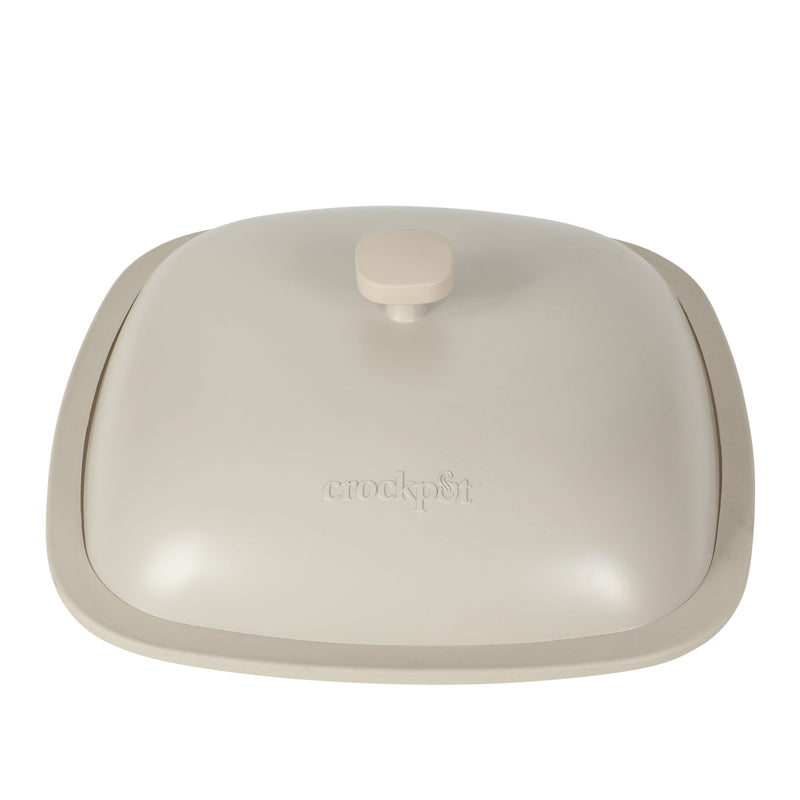 Crock-Pot Northvale 5.3qt Cast Aluminum Sauté Pan w/ Steamer & Lid - Square - Nonstick Ceramic Int - Induction - Soft Touch Handle - GBX