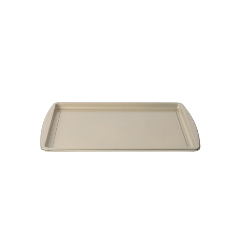 Gibson Home Lyneham 3pc Carbon Steel Cookie Sheet Set - Champagne - Non-Stick - Clam Pack