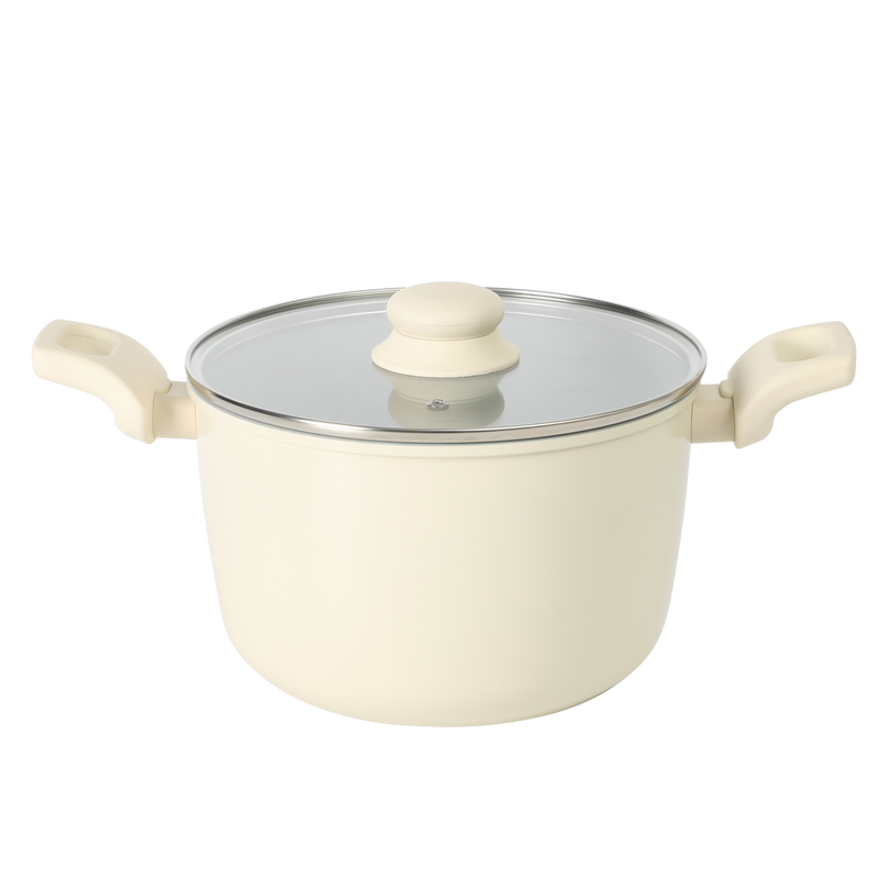 Gibson Home Barnsdall 7 pc Aluminum Cookware Set w/ Kitchen Tools - Ceramic Non-Stick Interior - Soft Touch Bakelite Handle - Gift Box
