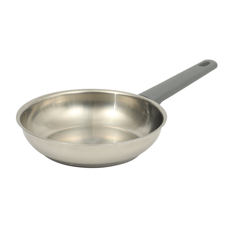 Oster Beauford 8" Stainless Steel Frying Pan - Soft Touch Handle - 5Ply Base - Color Sleeve