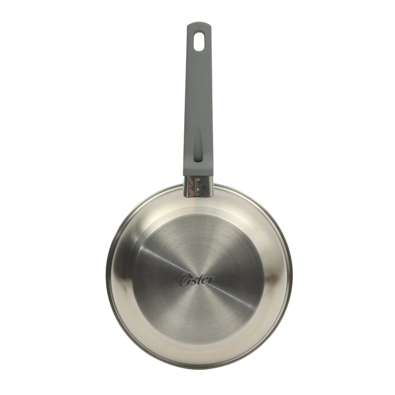 Oster Beauford 8" Stainless Steel Frying Pan - Soft Touch Handle - 5Ply Base - Color Sleeve