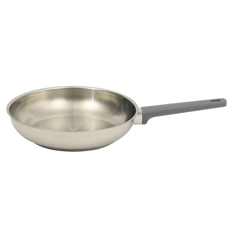 Oster Beauford 10" Stainless Steel Frying Pan - Soft Touch Handle - 5 Ply Base - Color Sleeve