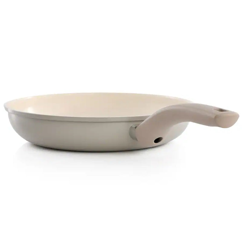 Oster Sutterville Choice 9.5" Aluminum Frying Pan - Taupe - Non-Stick Ceramic Interior - Bakelite Handle - Open Stock w/ Color Label