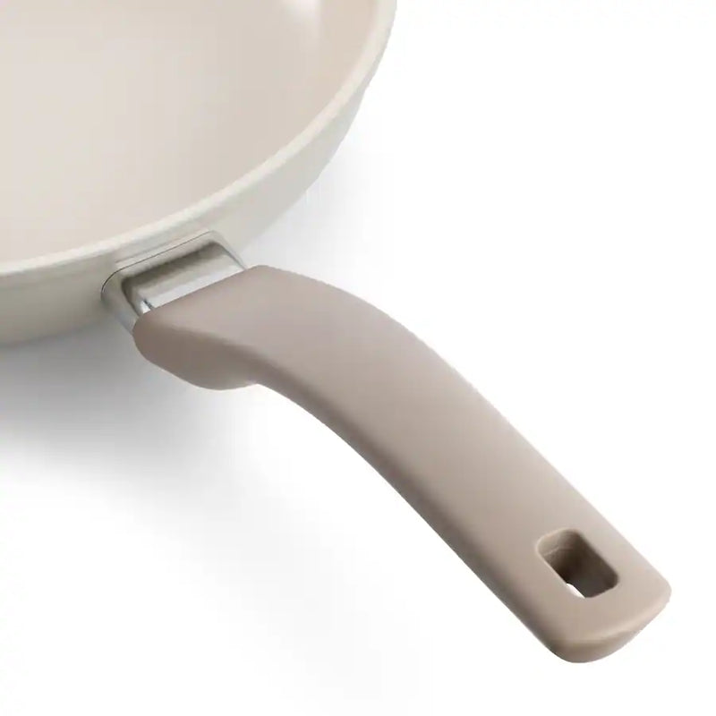 Oster Sutterville Choice 9.5" Aluminum Frying Pan - Taupe - Non-Stick Ceramic Interior - Bakelite Handle - Open Stock w/ Color Label