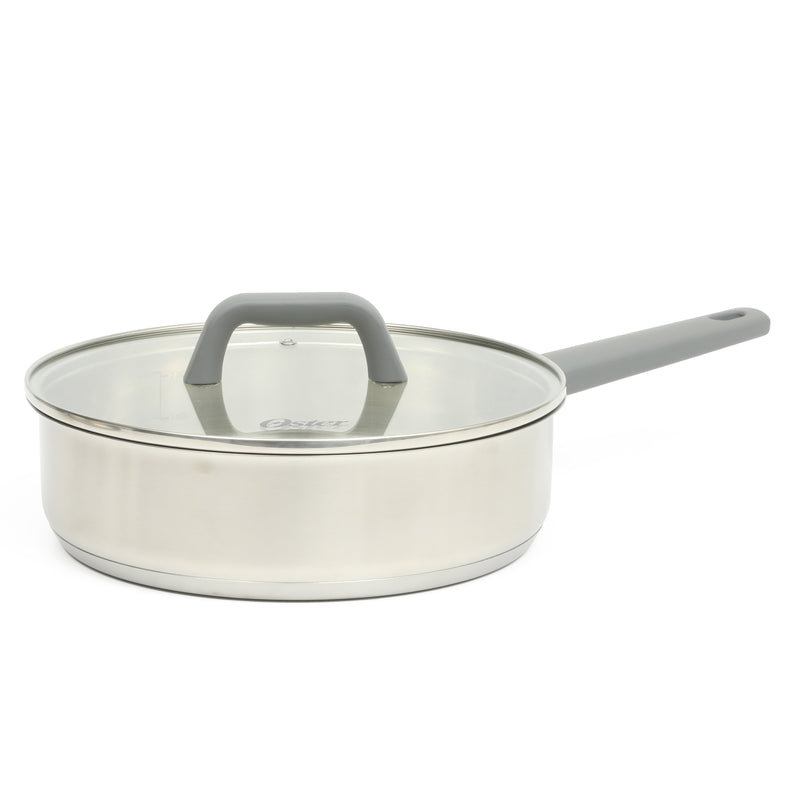 Oster Beauford 9 pc Stainless Steel Cookware Set - Soft Touch Handle - Gift Box