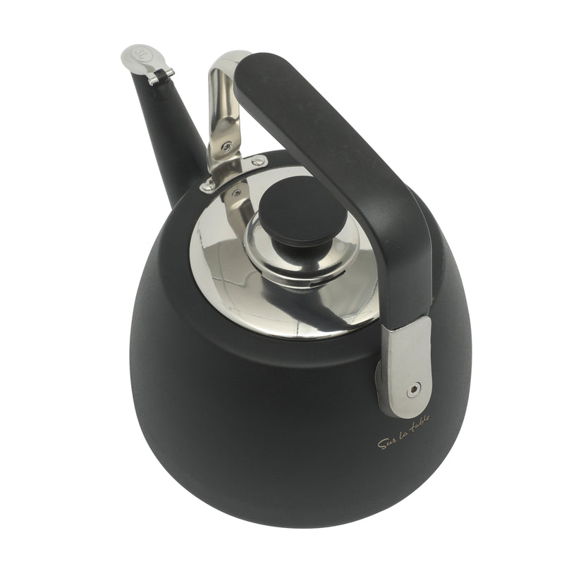 Sur la Table Kitchen Essentials Specialtea 1.9qt Stainless Steel Teakettle - Bakelite Handle & Knob - Gift Box