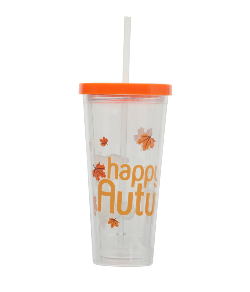 Peanuts 24oz Double Wall Plastic Tumbler w/ Lid & Straw - Open Stock w/ UPC Label