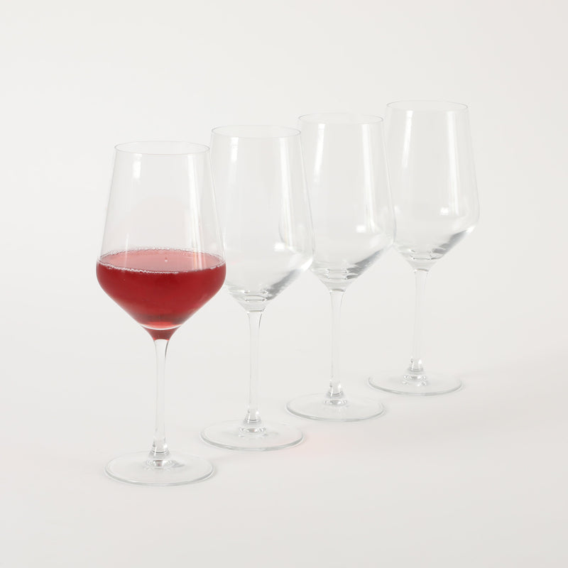 Martha Stewart Virginia 4pc 21.5oz Stemware Set - Clear - Machine Made - Glassware - Gift Box (Open Window)