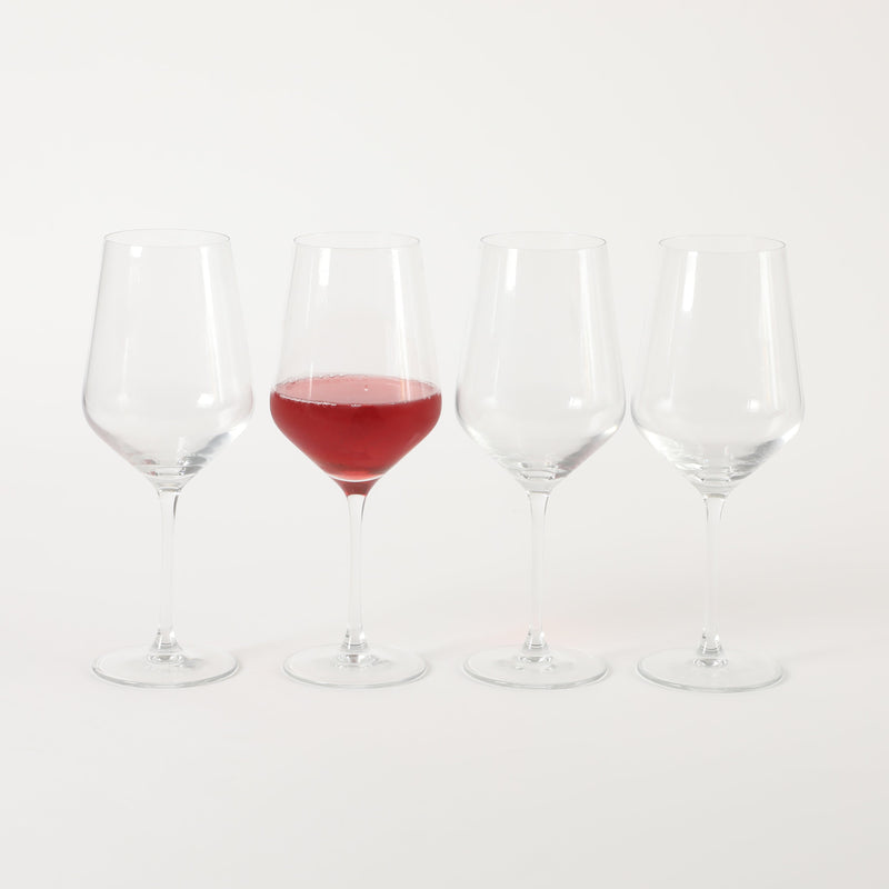 Martha Stewart Virginia 4pc 21.5oz Stemware Set - Clear - Machine Made - Glassware - Gift Box (Open Window)
