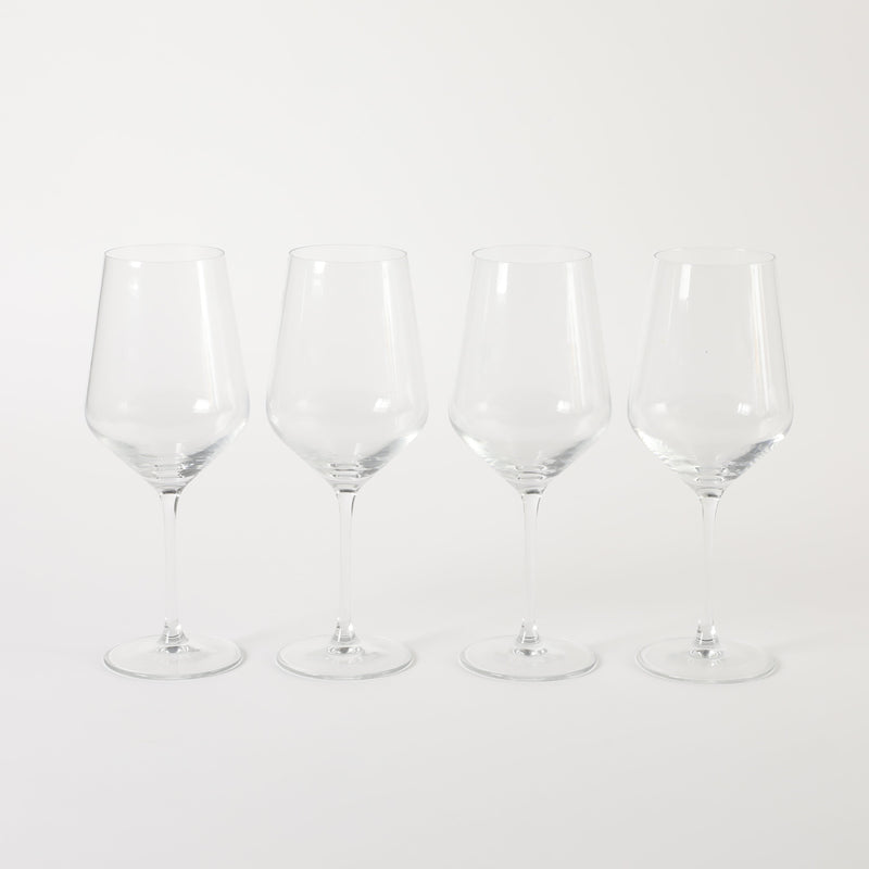 Martha Stewart Virginia 4pc 21.5oz Stemware Set - Clear - Machine Made - Glassware - Gift Box (Open Window)