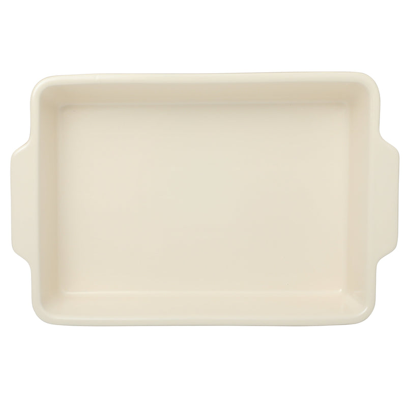 Martha Stewart Everyday Tilden 9" x 13" Baker w/ PP Lid - Two-Tone - Rectangle - Solid Color - Stoneware - Color Sleeve W/ Rm
