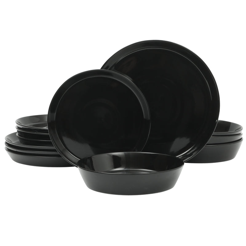 Martha Stewart Everyday Faretta 12pc Dinnerware Set - Round - Solid Color - Fine Ceramic - GBX w/ RM