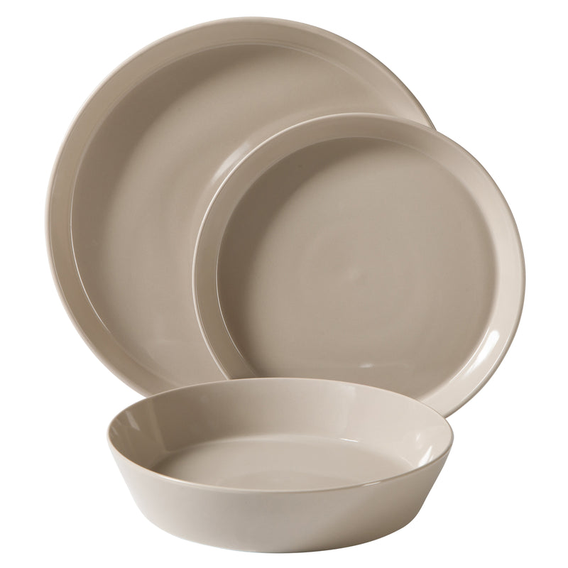 Martha Stewart Everyday Faretta 12pc Dinnerware Set - Round - Solid Color - Fine Ceramic - GBX w/ RM