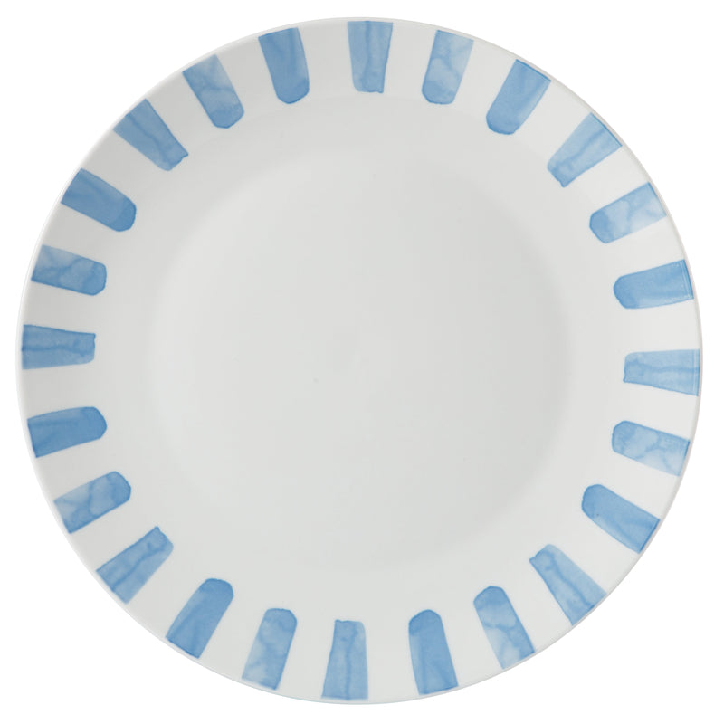 Gibson Home Pacific Waves 12pc Dinnerware Set - Decorated - Fine Ceramic - Gift Box