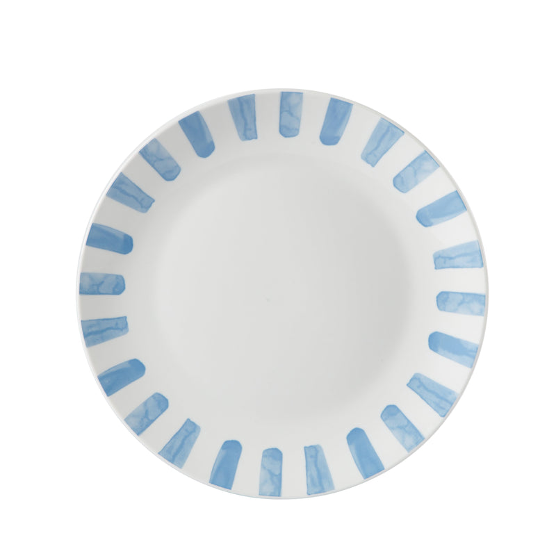 Gibson Home Pacific Waves 12pc Dinnerware Set - Decorated - Fine Ceramic - Gift Box