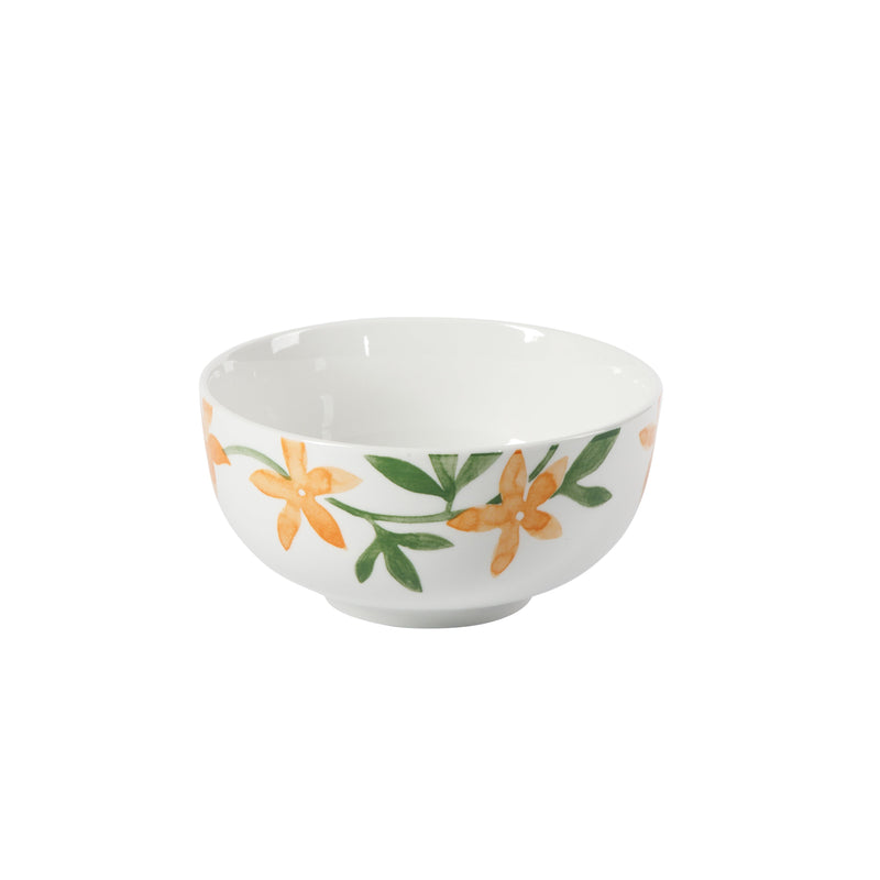 Gibson Home Surrey Hill 12pc Dinnerware Set - Yellow / Green - Decorated - Fine Ceramic - Gift Box