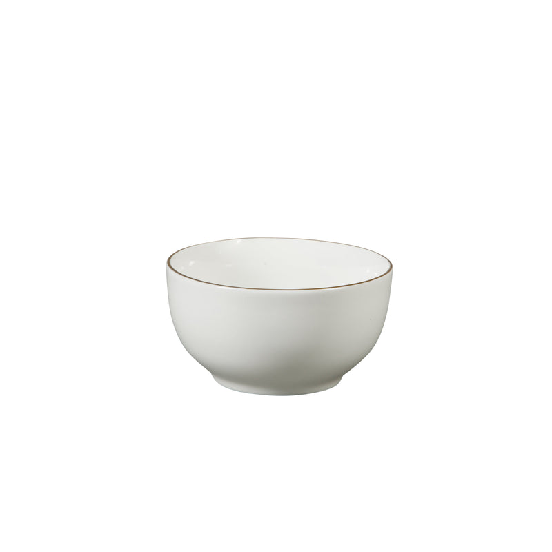 Gibson Home Ogalla - 30 pc Dinnerware Set - Gold Banded - 1.5 mm Band- Decorated - Fine Ceramic - Gift Box