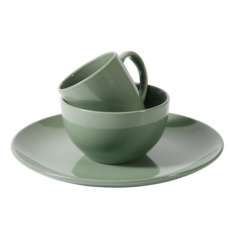 Gibson Home Everyday Plus 12pc Dinnerware Set - Glossy - Solid Color - Stoneware - Gift Box