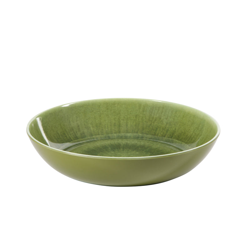 Gibson Home Casper Court 16pc Double Bowl Melamine Dinnerware Set - Decorated - 3520G - Gift Box