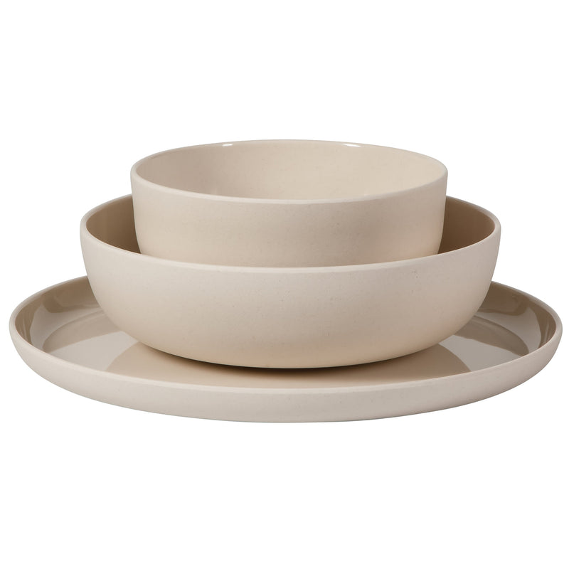 Gibson Home Candy Skies 12pc Wheatstraw Dinnerware Set - Solid Color - 2800G - Gift Box