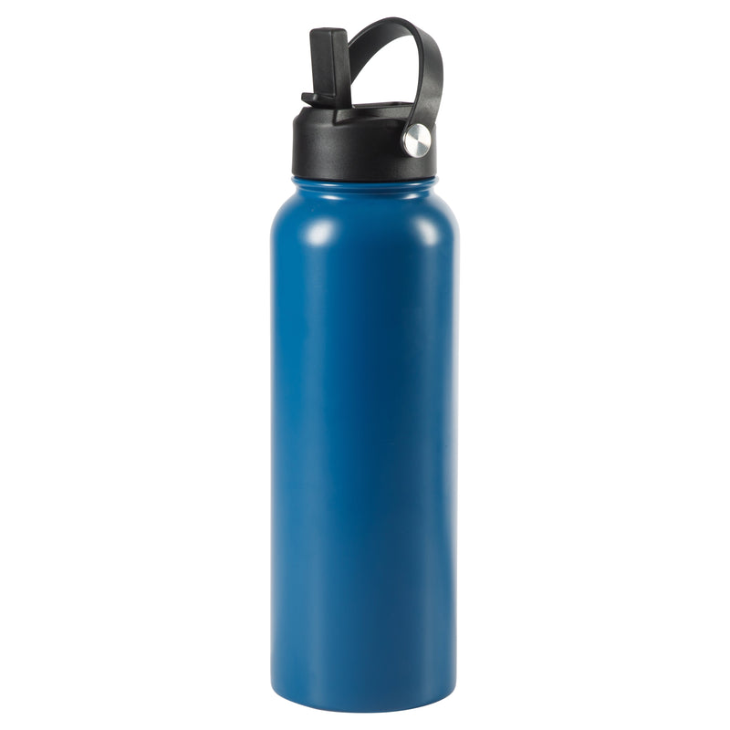 Gibson Home Marina 38oz Stainless Steel Thermal Bottle w/ Lid - Double Wall - Matte - Cream - Color Sleeve