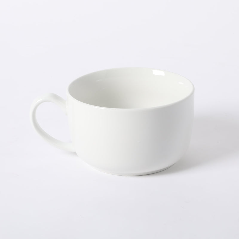 Gibson Home Great Essentials 32.5 oz Large Latte Mug - White - Whiteware - Fine Ceramic - Open Stock