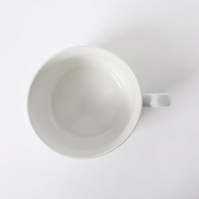 Gibson Home Great Essentials 32.5 oz Large Latte Mug - White - Whiteware - Fine Ceramic - Open Stock