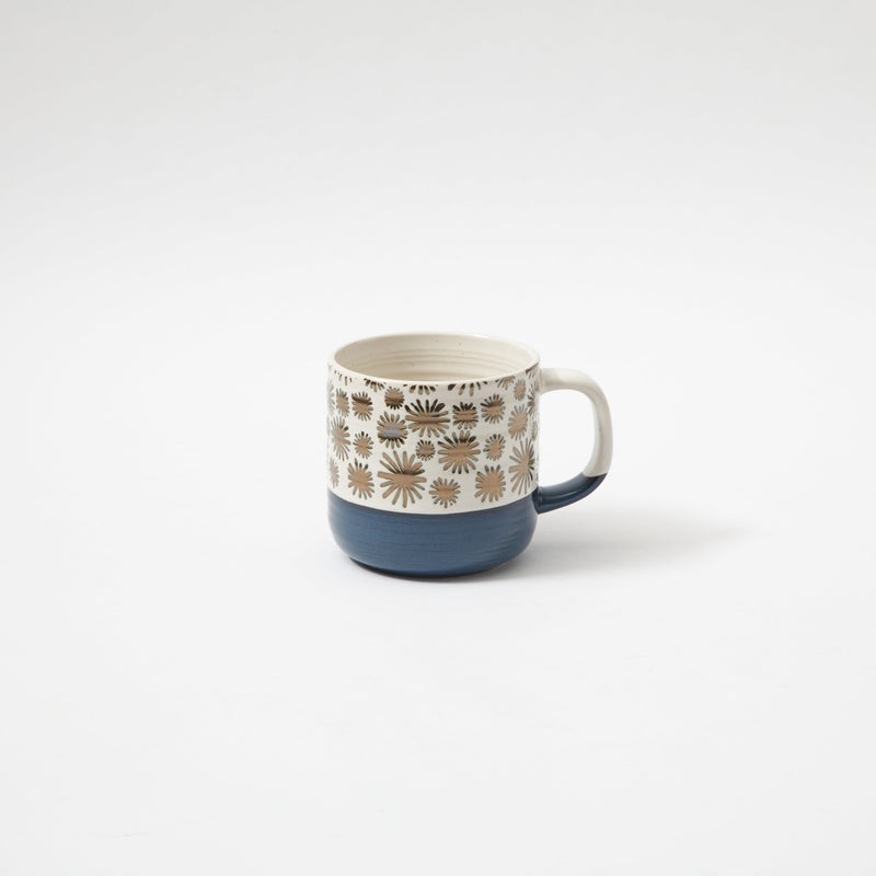 Gibson Home Spruce Garden 17oz Mug - 4 Assorted Designs - Wax Relief - Stoneware - Open Stock w/ UPC Label