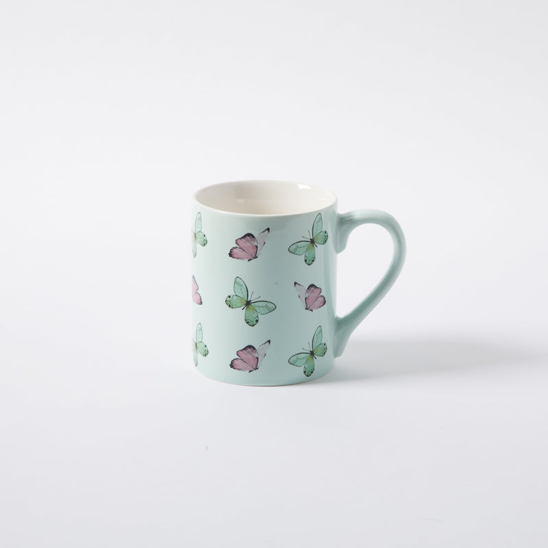 Gibson Home Butterfly Pop 18 oz Mug - 4 Assorted Designs - Decorated - Fine Ceramic - Open Stock w/ UPC Label
