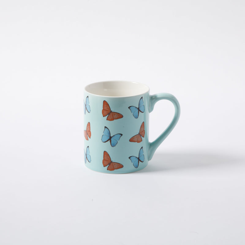 Gibson Home Butterfly Pop 18 oz Mug - 4 Assorted Designs - Decorated - Fine Ceramic - Open Stock w/ UPC Label