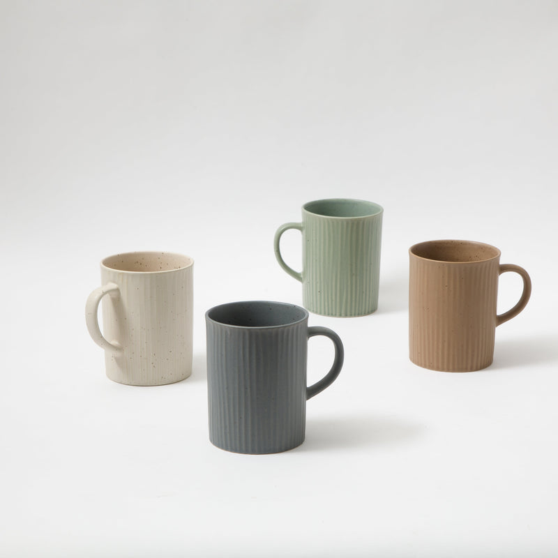 Gibson Home Evening Stroll 19 oz Mug - 4 Assorted Colors - Reactive Glaze - Stoneware - Open Stock w/ UPC Label