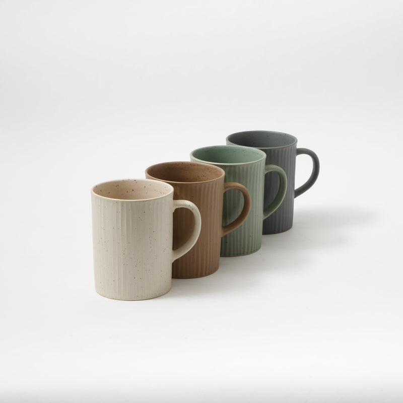 Gibson Home Evening Stroll 19 oz Mug - 4 Assorted Colors - Reactive Glaze - Stoneware - Open Stock w/ UPC Label