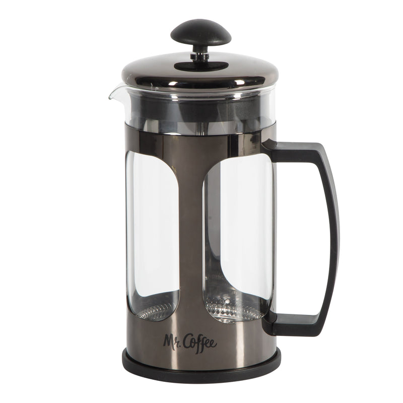 Mr. Coffee Daily Brew 30 oz Coffee Press w/ Scoop - PP Handle & Knob - SS - Glass - GBX