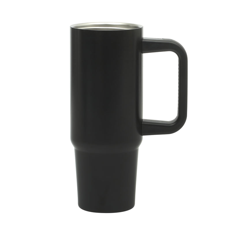 Gibson Home Marina 29 oz Double Wall Stainless Steel Tumbler w/ Handle and Straw - Open Stock w/ Color Sleeve